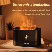 Load image into Gallery viewer, 180ML USB Essential Oil Diffuser Simulation Flame Ultrasonic
