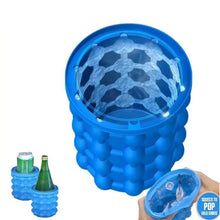 Load image into Gallery viewer, 2 in 1 Silicone Ice Cube Maker Portable Bucket
