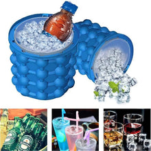 Load image into Gallery viewer, 2 in 1 Silicone Ice Cube Maker Portable Bucket
