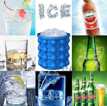 Load image into Gallery viewer, 2 in 1 Silicone Ice Cube Maker Portable Bucket
