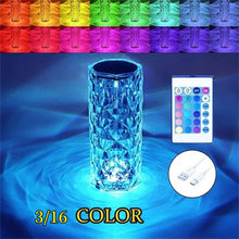 Load image into Gallery viewer, Rechargeable Led Lamp Usb Crystal Table - Table Lamp 16 Colors Usb
