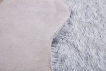 Load image into Gallery viewer, Luxury Dark Grey Faux Fur Decorative Rug 28&quot; x 39&quot;
