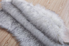 Load image into Gallery viewer, Luxury Dark Grey Faux Fur Decorative Rug 28&quot; x 39&quot;
