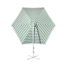 Load image into Gallery viewer, Striped Outdoor Umbrella For Garden Patio Green And White Stripe
