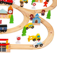 Load image into Gallery viewer, 100pcs Wooden Train Set Learning Toy Kids Children Rail Lifter
