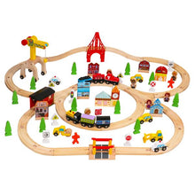 Load image into Gallery viewer, 100pcs Wooden Train Set Learning Toy Kids Children Rail Lifter
