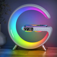 Load image into Gallery viewer, Multifunctional Wireless Charger Alarm Clock Speaker APP Control
