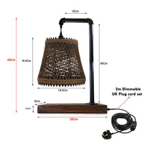 Load image into Gallery viewer, Industrial Vintage Ratio E27 Bedside Table Lamp Light Cage LED Bulb
