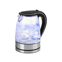 Load image into Gallery viewer, Glass Kettle Electric Led Light Kitchen Water Jug Stainless Steel
