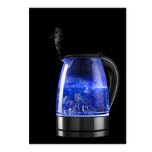 Load image into Gallery viewer, Glass Kettle Electric Led Light Kitchen Water Jug Stainless Steel
